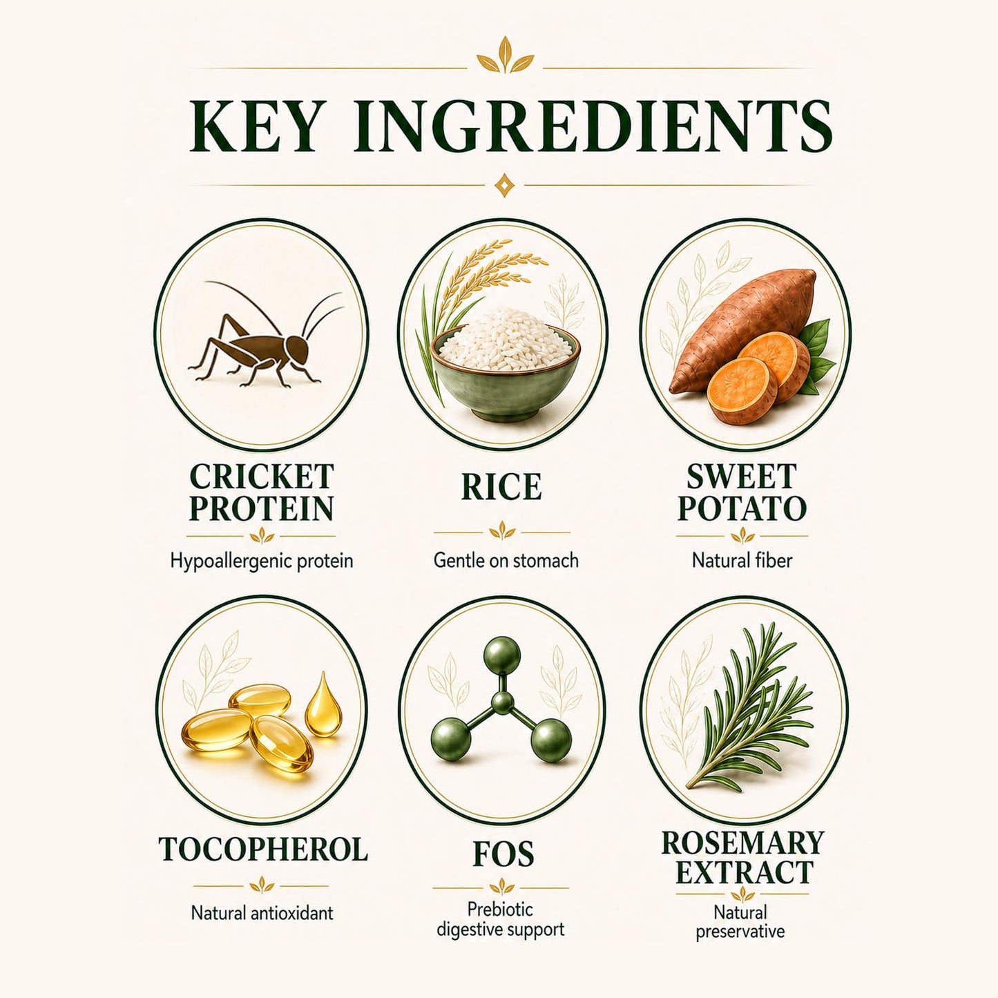 Fabrechew Cricket Protein Dog Treats : High-Protein Dental Chews for Fresh Breath, Hypoallergenic & Fur Health, No Meat, Sustainable, (14 Pcs)