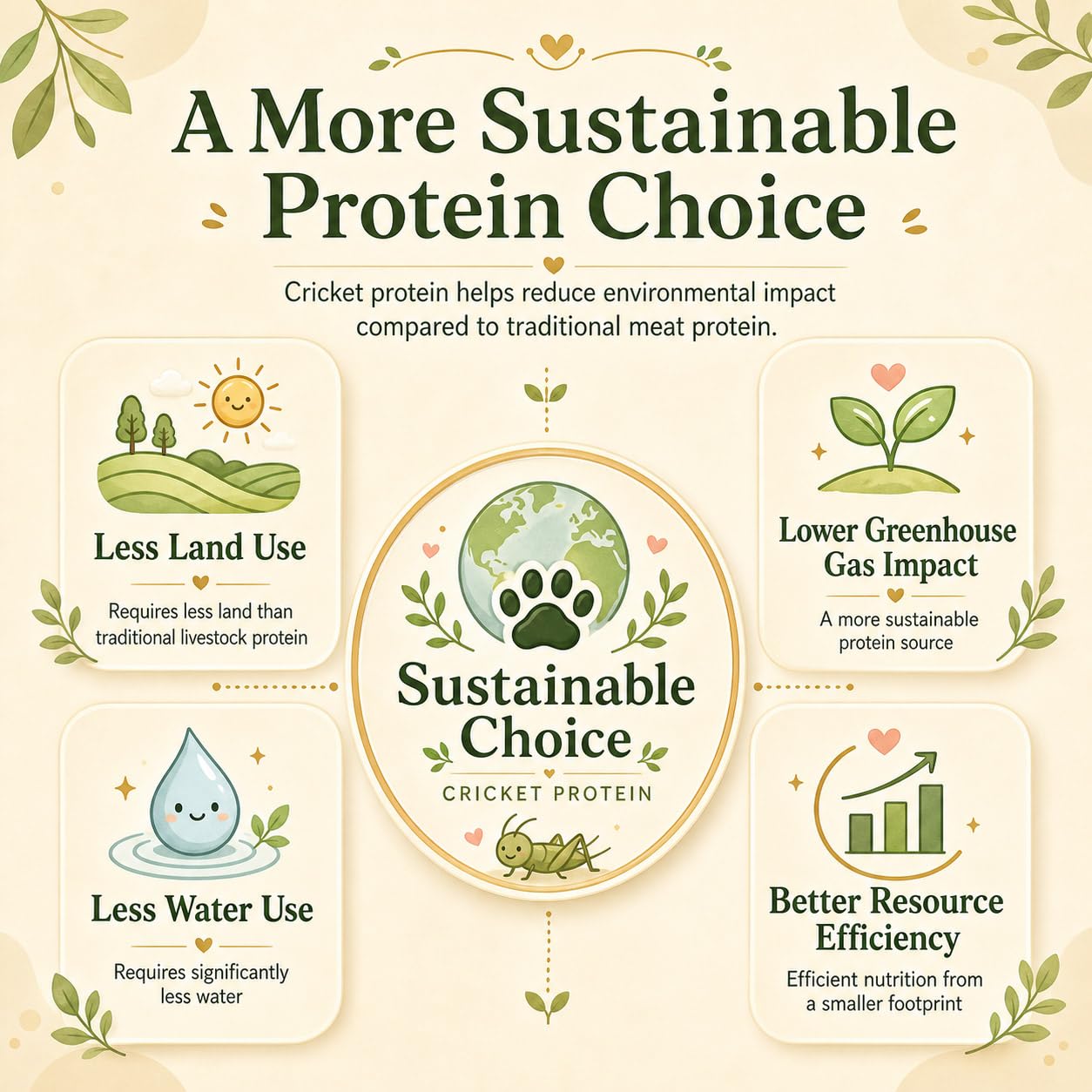 Fabrechew Cricket & Salmon Protein Dog Treats – Hypoallergenic High-Protein Soft Dental Chews for Sensitive Dogs 14 Pcs (Eye, Tear Marks & Fur Care)